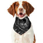 Black And White Owl Print Dog Bandana