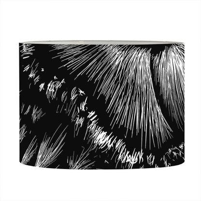 Black And White Owl Print Drum Lamp Shade