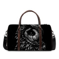 Black And White Owl Print Duffel Bag
