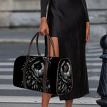 Black And White Owl Print Duffle Bag