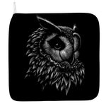 Black And White Owl Print Hand Towel