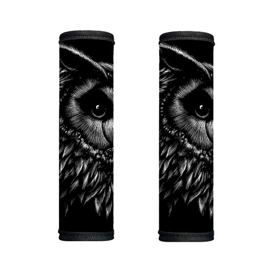 Black And White Owl Print Handle Covers