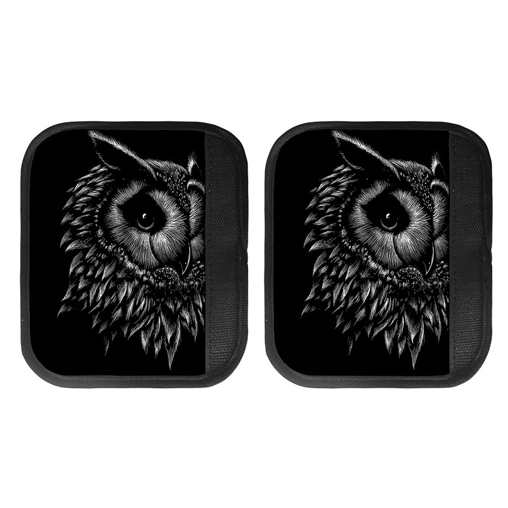 Black And White Owl Print Handle Covers