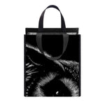 Black And White Owl Print Insulated Lunch Tote
