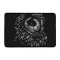 Black And White Owl Print Kitchen Mat