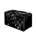 Black And White Owl Print Leather Tissue Box Cover