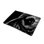 Black And White Owl Print Pet Cooling Mat Cover
