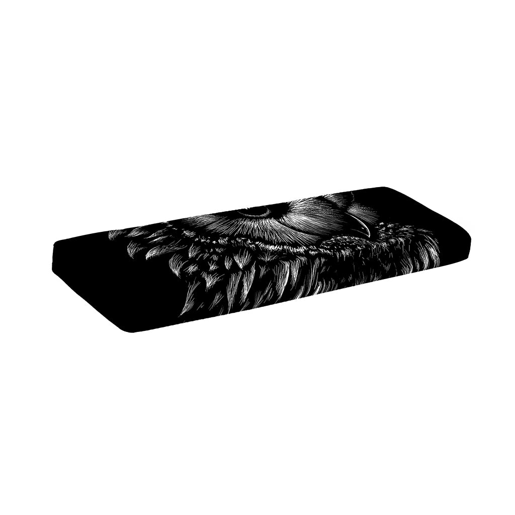 Black And White Owl Print Piano Keyboard Cover