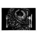 Black And White Owl Print Placemat