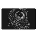 Black And White Owl Print Polyester Doormat