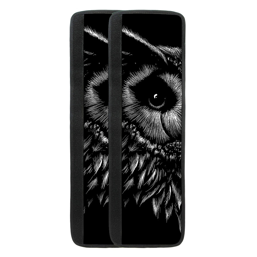 Black And White Owl Print Refrigerator Handle Covers
