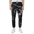 Black And White Owl Print Joggers