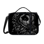 Black And White Owl Print Shoulder Strap Bible Bag