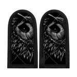 Black And White Owl Print Skillet Handle Cover