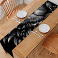 Black And White Owl Print Table Runner