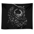 Black And White Owl Print Tapestry