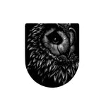 Black And White Owl Print Toilet Lid Cover
