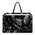 Black And White Owl Print Utility Tote Bag