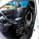 Black And White Owl Print Waterproof Car Seat Cover