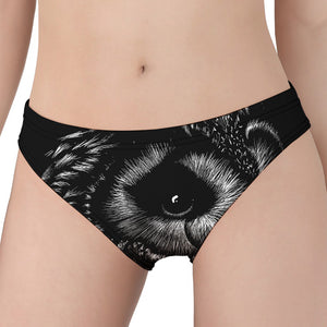 Black And White Owl Print Women's Panties