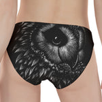 Black And White Owl Print Women's Panties