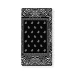 Black And White Paisley Bandana Print Baby Crib Sheet