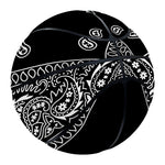 Black And White Paisley Bandana Print Basketball