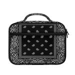Black And White Paisley Bandana Print Briefcase Bible Bag