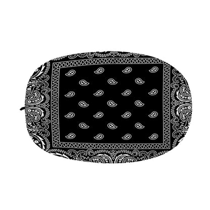 Black And White Paisley Bandana Print Car Side Mirror Covers