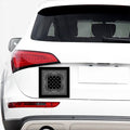 Black And White Paisley Bandana Print Car Sticker