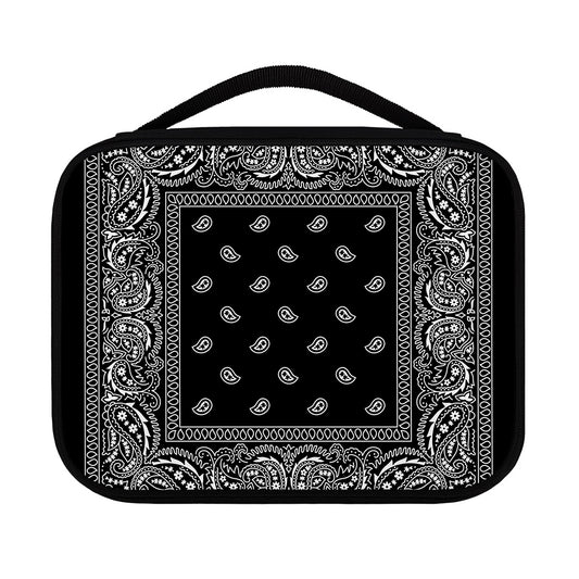 Black And White Paisley Bandana Print Classic Bible Case