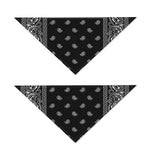 Black And White Paisley Bandana Print Dog Bandana