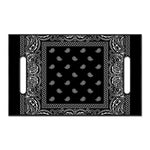 Black And White Paisley Bandana Print Golf Cart Seat Cover
