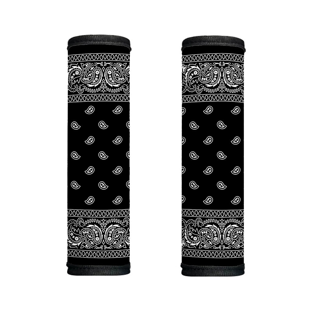 Black And White Paisley Bandana Print Handle Covers