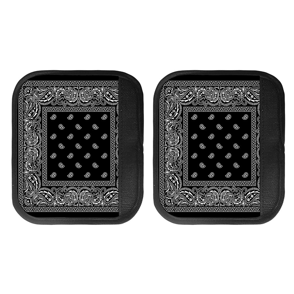 Black And White Paisley Bandana Print Handle Covers