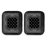 Black And White Paisley Bandana Print Handle Covers