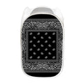 Black And White Paisley Bandana Print Mesh Laundry Hamper