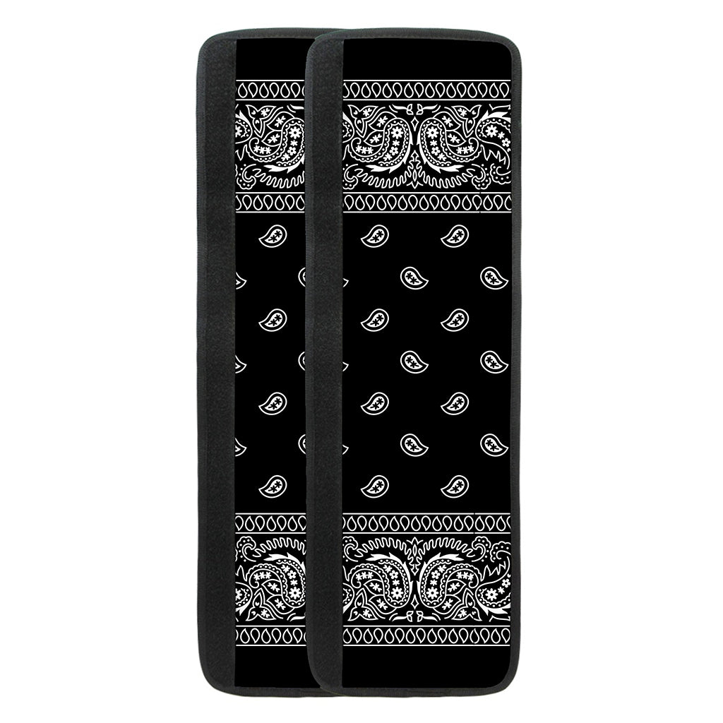 Black And White Paisley Bandana Print Refrigerator Handle Covers
