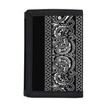 Black And White Paisley Bandana Print Trifold Wallet
