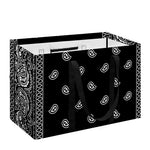 Black And White Paisley Bandana Print Utility Tote Bag