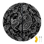 Black And White Paisley Pattern Print Basketball