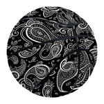 Black And White Paisley Pattern Print Basketball