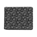 Black And White Paisley Pattern Print Bifold Wallet