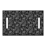 Black And White Paisley Pattern Print Golf Cart Seat Cover