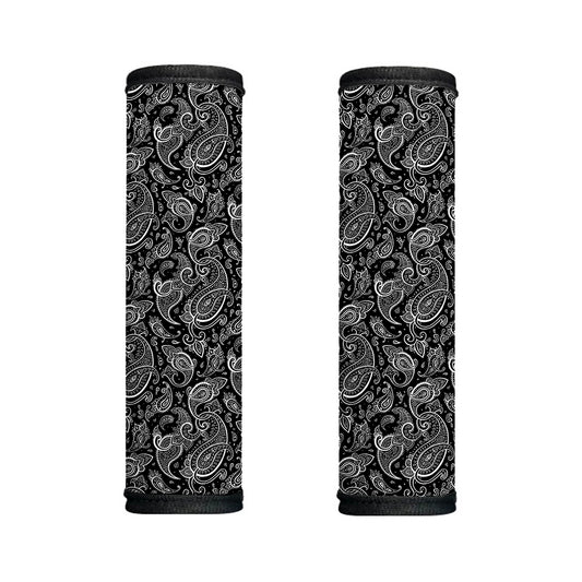 Black And White Paisley Pattern Print Handle Covers