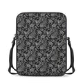 Black And White Paisley Pattern Print Rectangular Crossbody Bag