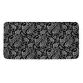 Black And White Paisley Pattern Print Towel