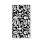Black And White Palm Leaves Print Baby Crib Sheet