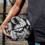 Black And White Palm Leaves Print Basketball