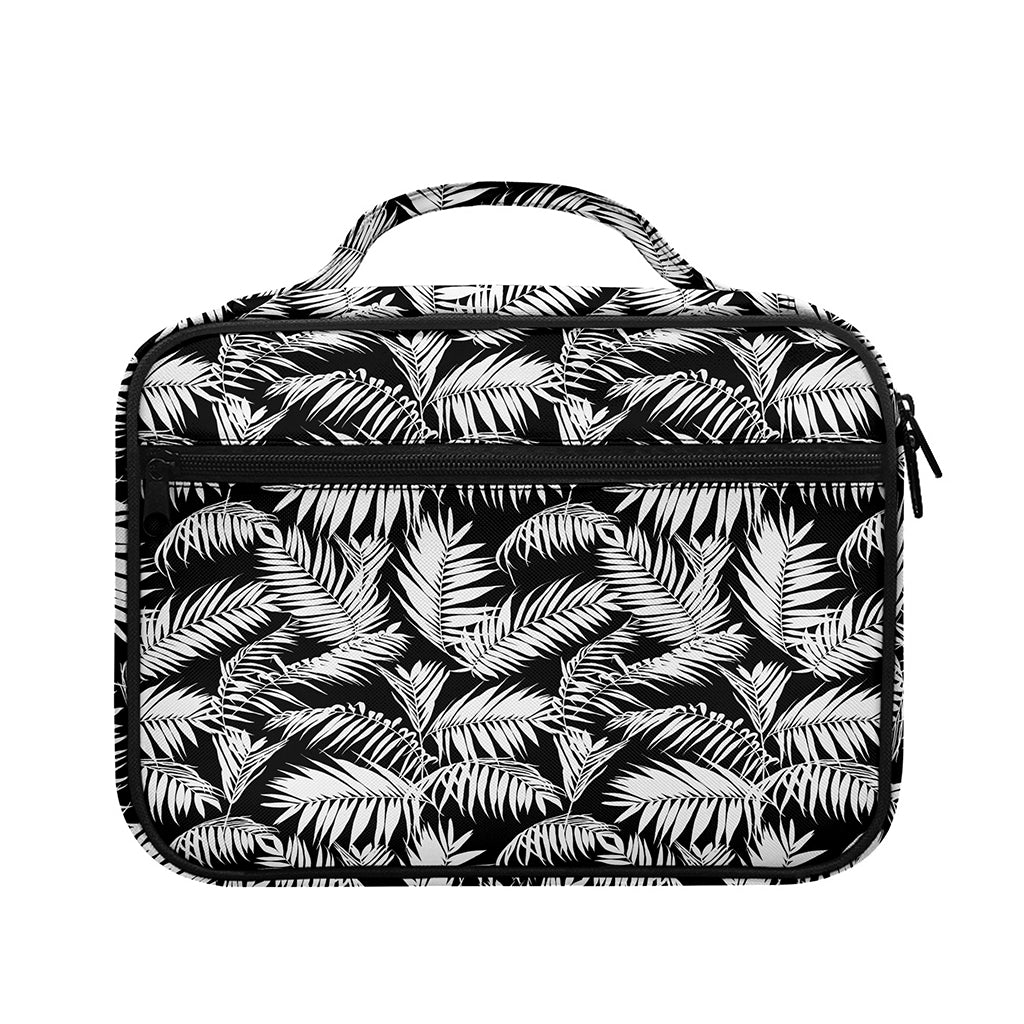 Black And White Palm Leaves Print Briefcase Bible Bag